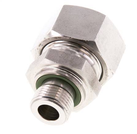 G 3/8'' Außengewinde x 18L Gerader Schneidring aus Edelstahl mit FKM-Dichtung 315 Bar DIN 2353