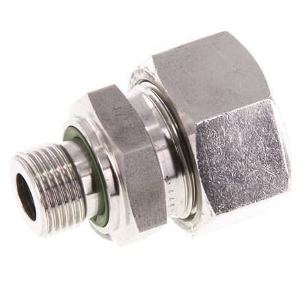 G 3/8'' Außengewinde x 18L Gerader Schneidring aus Edelstahl mit FKM-Dichtung 315 Bar DIN 2353