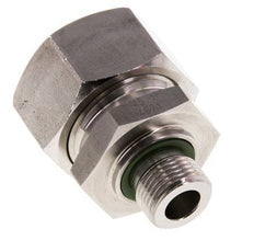 G 3/8'' Außengewinde x 22L Gerader Schneidring aus Edelstahl mit FKM-Dichtung 160 bar DIN 2353