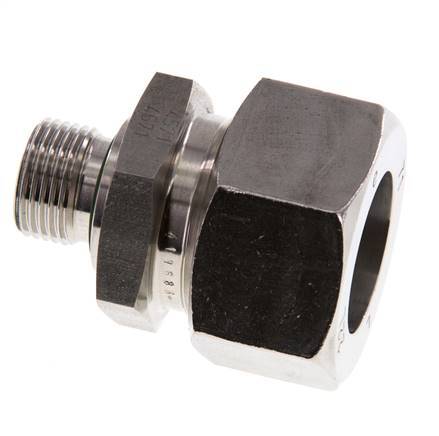 G 3/8'' Außengewinde x 22L Gerader Schneidring aus Edelstahl mit FKM-Dichtung 160 bar DIN 2353