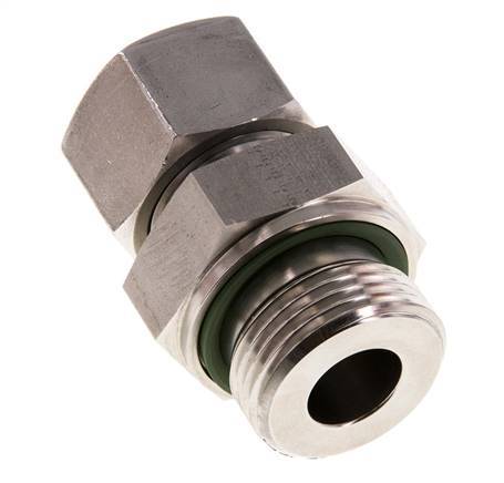 G 1'' Außengewinde x 20S Gerader Schneidring aus Edelstahl mit FKM-Dichtung 400 bar DIN 2353