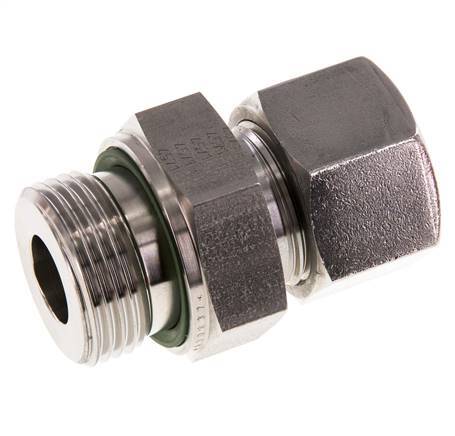 G 1'' Außengewinde x 20S Gerader Schneidring aus Edelstahl mit FKM-Dichtung 400 bar DIN 2353