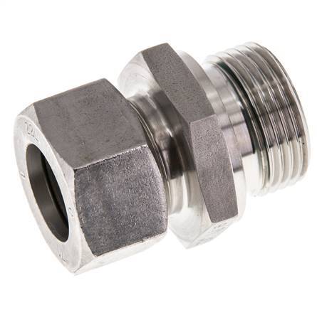 G 1'' Außengewinde x 22L Gerader Schneidring aus Edelstahl mit FKM-Dichtung 160 bar DIN 2353