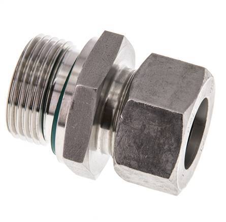 G 1'' Außengewinde x 22L Gerader Schneidring aus Edelstahl mit FKM-Dichtung 160 bar DIN 2353