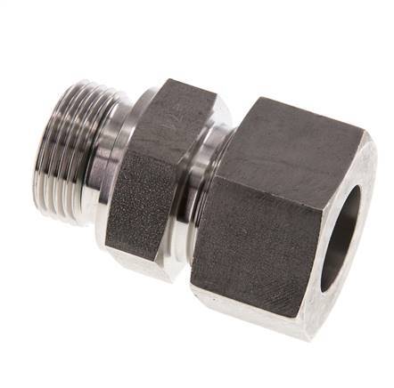 G 1'' Außengewinde x 25S Gerader Schneidring aus Edelstahl mit FKM-Dichtung 400 bar DIN 2353