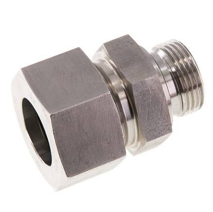 G 1'' Außengewinde x 30S Gerader Schneidring aus Edelstahl mit FKM-Dichtung 400 bar DIN 2353