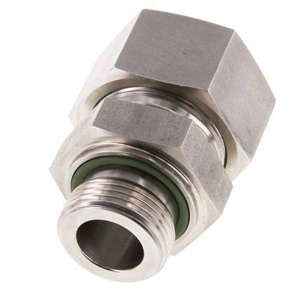 G 1'' Außengewinde x 30S Gerader Schneidring aus Edelstahl mit FKM-Dichtung 400 bar DIN 2353
