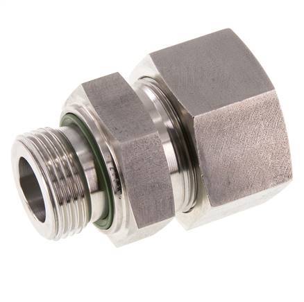 G 1'' Außengewinde x 30S Gerader Schneidring aus Edelstahl mit FKM-Dichtung 400 bar DIN 2353