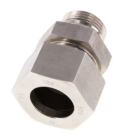 G 1'' Außengewinde x 30S Gerader Schneidring aus Edelstahl mit FKM-Dichtung 400 bar DIN 2353