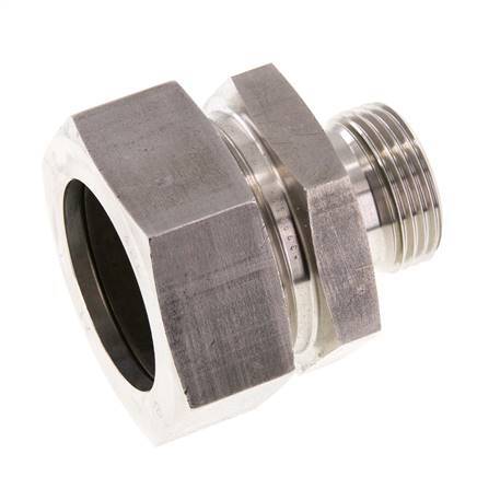 G 1'' Außengewinde x 42L Gerader Schneidring aus Edelstahl mit FKM-Dichtung 160 bar DIN 2353