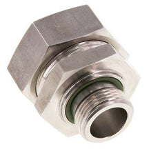 G 1'' Außengewinde x 42L Gerader Schneidring aus Edelstahl mit FKM-Dichtung 160 bar DIN 2353