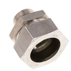 G 1'' Außengewinde x 42L Gerader Schneidring aus Edelstahl mit FKM-Dichtung 160 bar DIN 2353