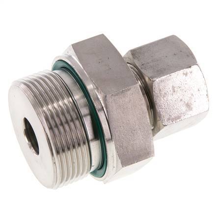 G 1 1/2'' Außengewinde x 20S Gerader Schneidring aus Edelstahl mit FKM-Dichtung 400 bar DIN 2353