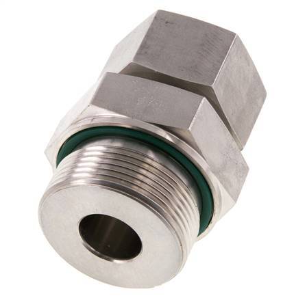 G 1 1/2'' Außengewinde x 25S Gerader Schneidring aus Edelstahl mit FKM-Dichtung 400 bar DIN 2353