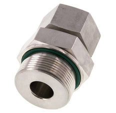 G 1 1/2'' Außengewinde x 25S Gerader Schneidring aus Edelstahl mit FKM-Dichtung 400 bar DIN 2353