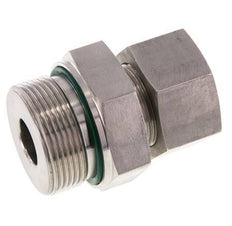 G 1 1/2'' Außengewinde x 25S Gerader Schneidring aus Edelstahl mit FKM-Dichtung 400 bar DIN 2353