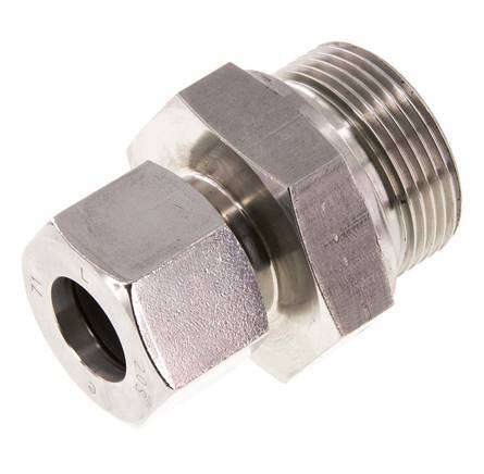 G 1 1/4'' Außengewinde x 20S Gerader Schneidring aus Edelstahl mit FKM-Dichtung 400 bar DIN 2353