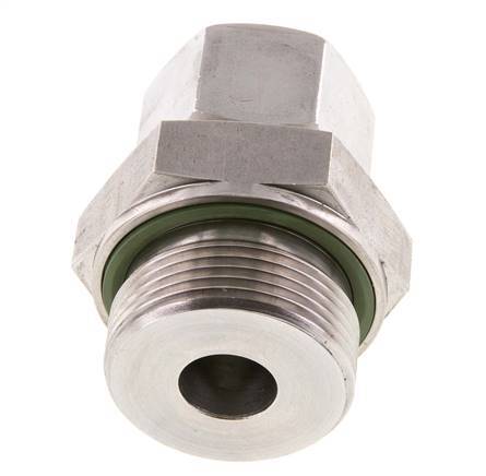 G 1 1/4'' Außengewinde x 20S Gerader Schneidring aus Edelstahl mit FKM-Dichtung 400 bar DIN 2353