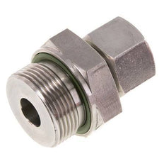 G 1 1/4'' Außengewinde x 20S Gerader Schneidring aus Edelstahl mit FKM-Dichtung 400 bar DIN 2353