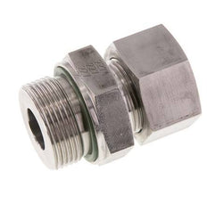 G 1 1/4'' Außengewinde x 25S Gerader Schneidring aus Edelstahl mit FKM-Dichtung 400 bar DIN 2353