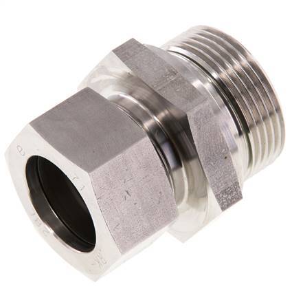 G 1 1/4'' Außengewinde x 28L Gerader Schneidring aus Edelstahl mit FKM-Dichtung 160 bar DIN 2353