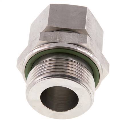 G 1 1/4'' Außengewinde x 28L Gerader Schneidring aus Edelstahl mit FKM-Dichtung 160 bar DIN 2353