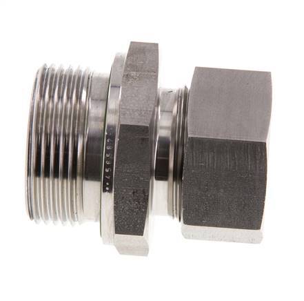 G 1 1/4'' Außengewinde x 28L Gerader Schneidring aus Edelstahl mit FKM-Dichtung 160 bar DIN 2353