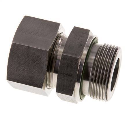 G 1 1/4'' Außengewinde x 30S Gerader Schneidring aus Edelstahl mit FKM-Dichtung 400 bar DIN 2353