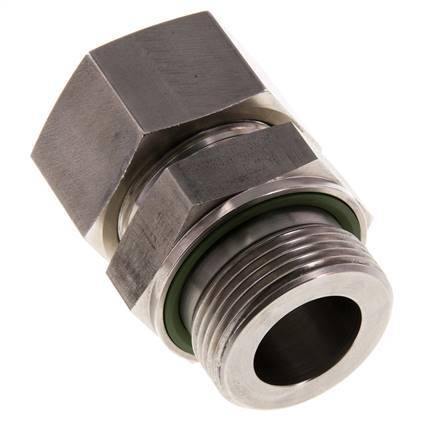 G 1 1/4'' Außengewinde x 30S Gerader Schneidring aus Edelstahl mit FKM-Dichtung 400 bar DIN 2353
