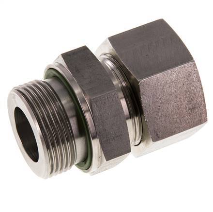 G 1 1/4'' Außengewinde x 30S Gerader Schneidring aus Edelstahl mit FKM-Dichtung 400 bar DIN 2353