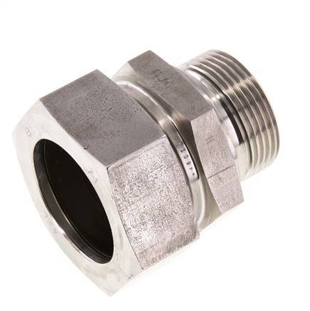 G 1 1/4'' Außengewinde x 42L Gerader Schneidring aus Edelstahl mit FKM-Dichtung 160 bar DIN 2353