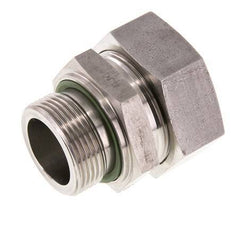 G 1 1/4'' Außengewinde x 42L Gerader Schneidring aus Edelstahl mit FKM-Dichtung 160 bar DIN 2353