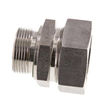 G 1 1/4'' Außengewinde x 42L Gerader Schneidring aus Edelstahl mit FKM-Dichtung 160 bar DIN 2353