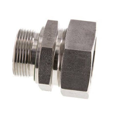 G 1 1/4'' Außengewinde x 42L Gerader Schneidring aus Edelstahl mit FKM-Dichtung 160 bar DIN 2353