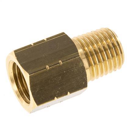 1/4'' NPT x G 1/4'' M/F Reduzierring aus Messing 16 bar - Hydraulik