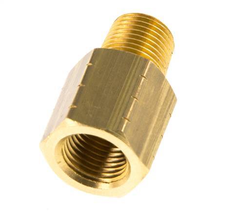 R 1/8'' x 1/8'' NPT M/F Reduzierring aus Messing 16 bar - Hydraulik