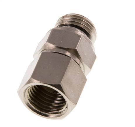 G 1/4'' M/F Nickel plated Brass Swivel Joint 15 Bar [2 Pieces]