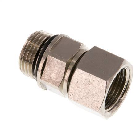 G 3/8'' M/F Nickel plated Brass Swivel Joint 15 Bar