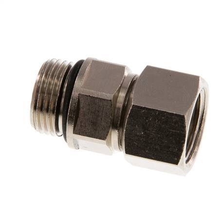 G 3/8'' M/F Nickel plated Brass Swivel Joint 15 Bar
