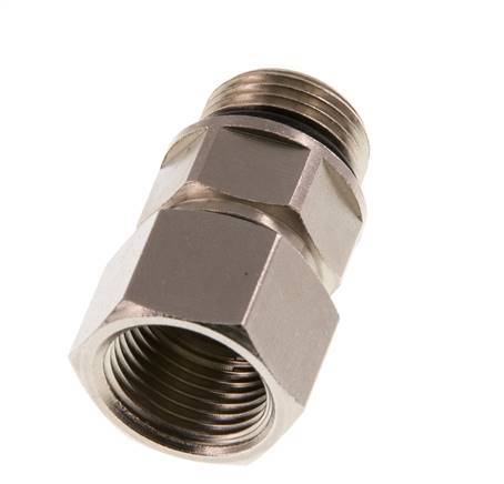 G 3/8'' M/F Nickel plated Brass Swivel Joint 15 Bar