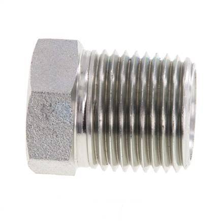 1/2'' NPT x 1/4'' NPT M/F Verzinkter Stahl Reduzierring 210 Bar - Hydraulik