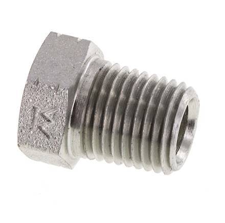 1/4'' NPT x 1/8'' NPT M/F Verzinkter Stahl Reduzierring 275 Bar - Hydraulik [2 Stück]