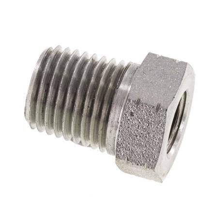 1/4'' NPT x 1/8'' NPT M/F Verzinkter Stahl Reduzierring 275 Bar - Hydraulik [2 Stück]