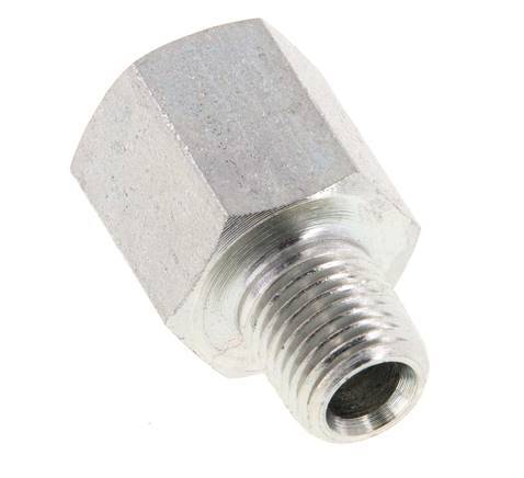 1/4'' NPT x 3/8'' NPT M/F Zinc plated Steel Reducing Ring 210 Bar - Hydraulic