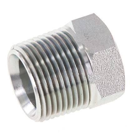 3/4'' NPT x 1/2'' NPT M/F Zinc plated Steel Reducing Ring 170 Bar - Hydraulic