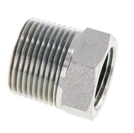 3/4'' NPT x 1/2'' NPT M/F Zinc plated Steel Reducing Ring 170 Bar - Hydraulic