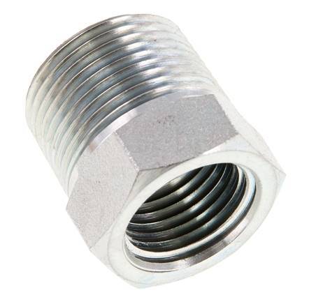 3/4'' NPT x 1/2'' NPT M/F Zinc plated Steel Reducing Ring 170 Bar - Hydraulic