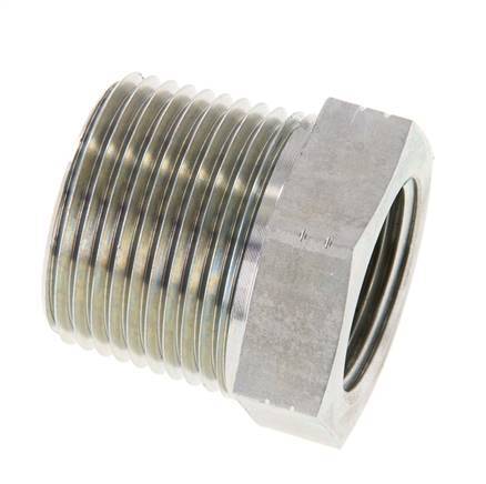 1'' NPT x 3/4'' NPT M/F Verzinkter Stahl Reduzierring 140 Bar - Hydraulisch