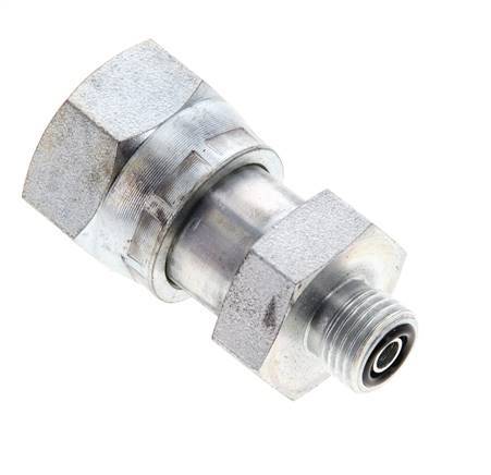 UNS 1''-14 x UNF 9/16''-18 M/F Verzinkter Stahl Reduzieradapter ORFS 400 Bar - Hydraulisch