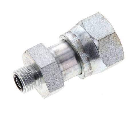 UNS 1''-14 x UNF 9/16''-18 M/F Verzinkter Stahl Reduzieradapter ORFS 400 Bar - Hydraulisch